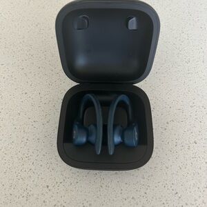 Blue Wireless Earbuds with Charging Case